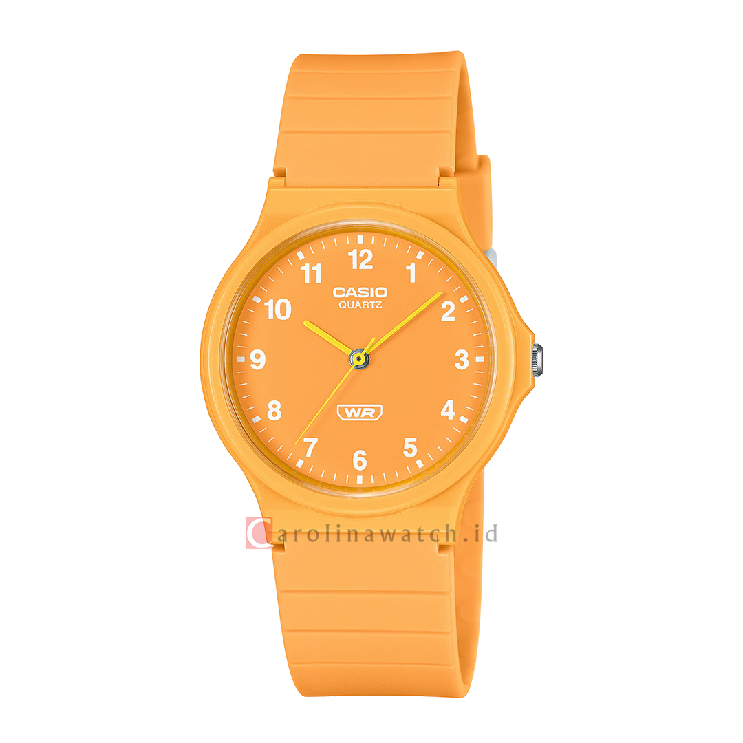 Jam Tangan Casio MQ-24B-9B Women Orange Dial Orange Resin Band