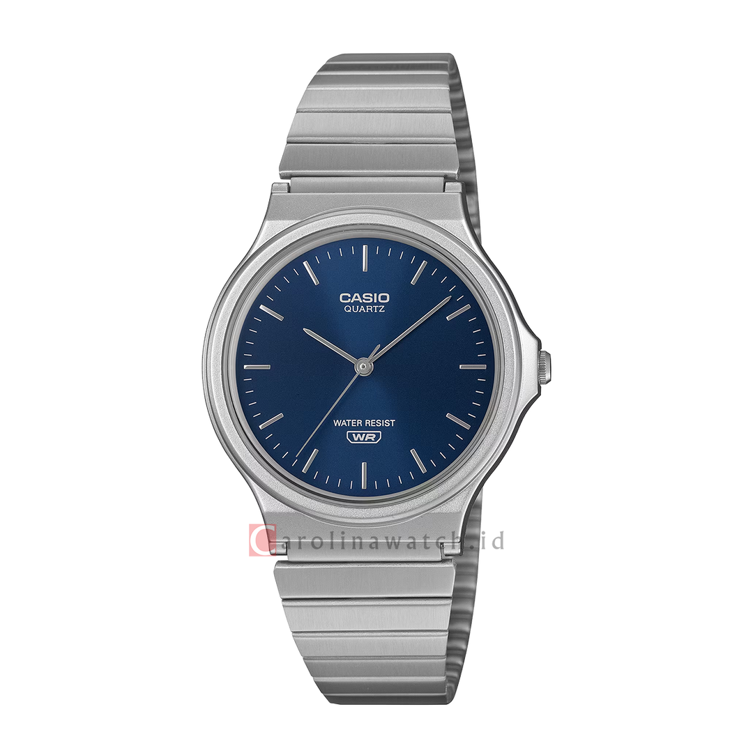 Jam Tangan Casio General MQ-24DA-2A Men Blue Dial Stainless Steel Band