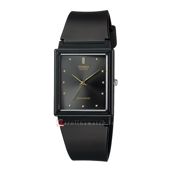 Jam Tangan Casio MQ-38-1A Women Black Dial Black Resin Band