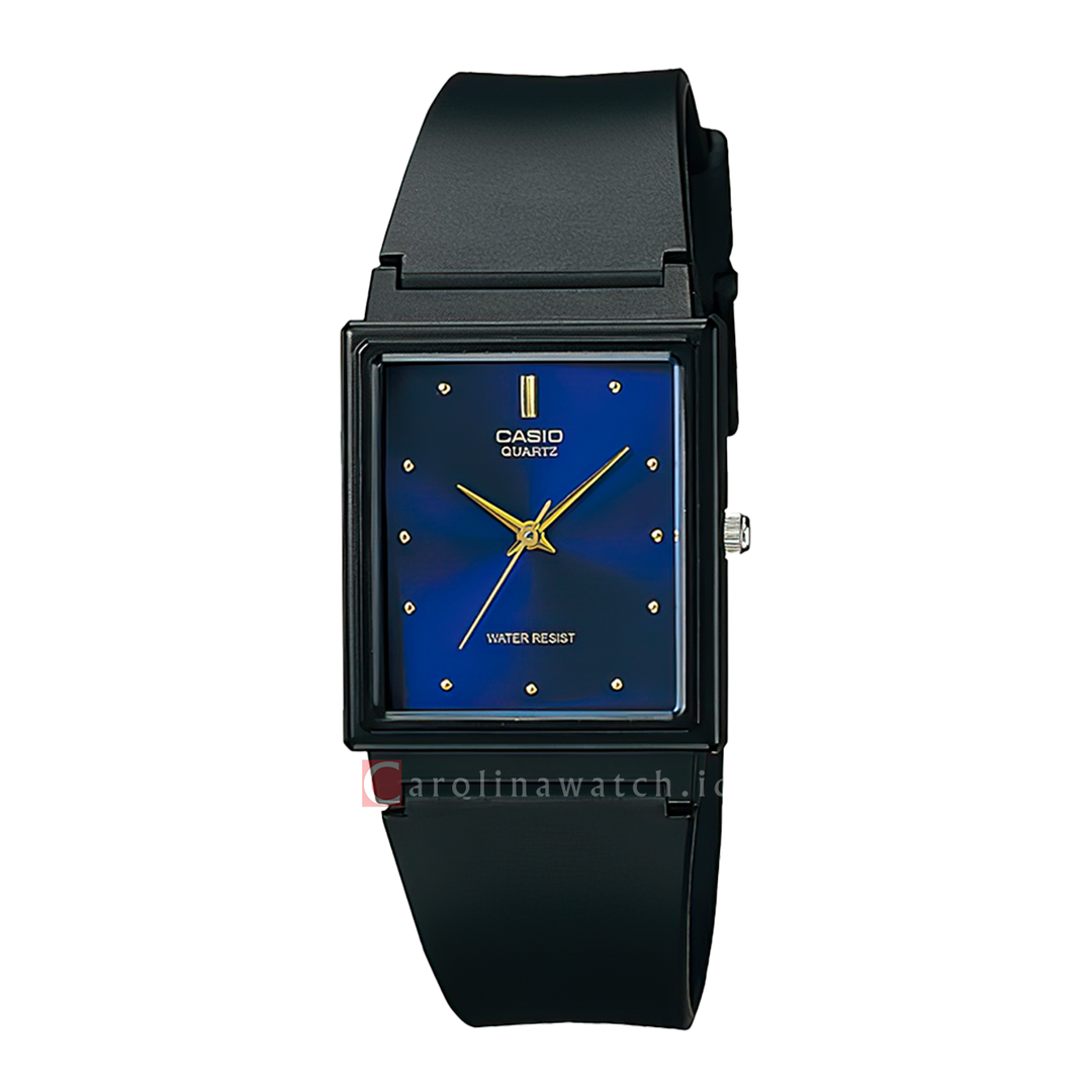 Jam Tangan Casio MQ-38-2A Women Blue Dial Black Resin Band