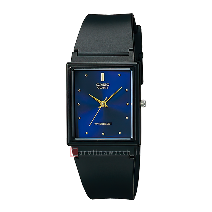 Jam Tangan Casio MQ-38-2A Women Blue Dial Black Resin Band