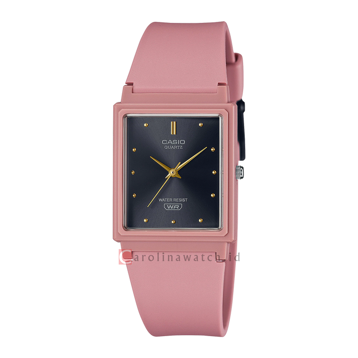 Jam Tangan Casio MQ-38UC-4A Women Black Dial Pink Resin Band