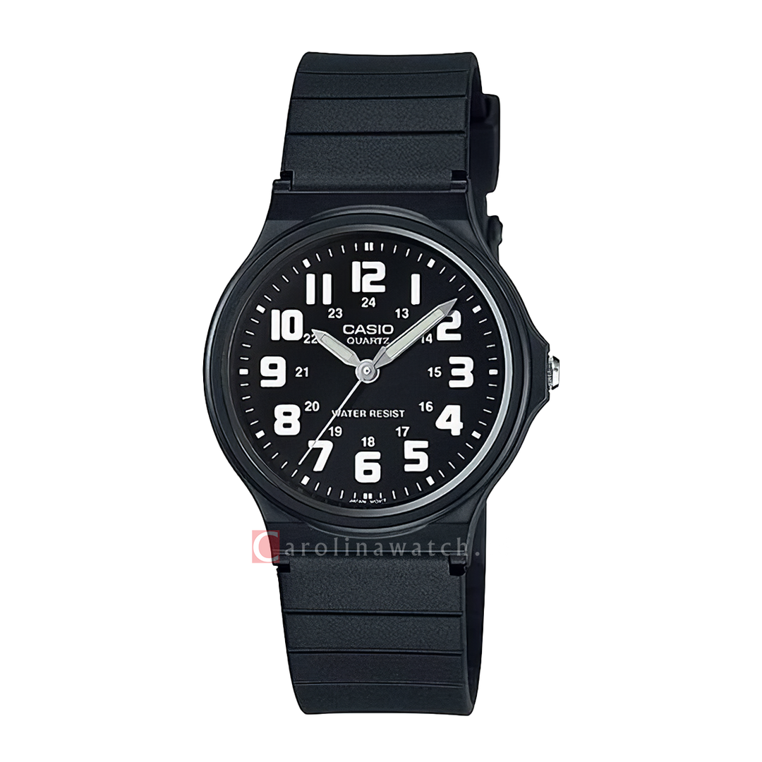 Jam Tangan Casio MQ-71-1B Men Black Dial Black Resin Band