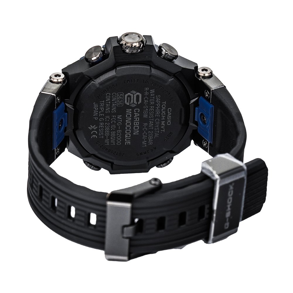 Jam Tangan CASIO G SHOCK MTG-B2000B-1A2 Men Black Dial Black Resin Band