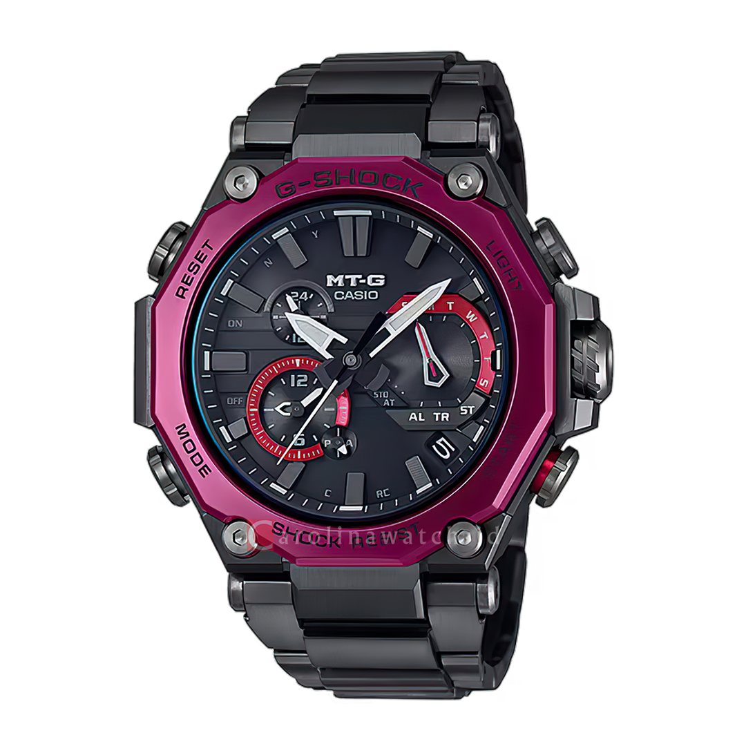 Jam Tangan CASIO G SHOCK MTG-B2000BD-1A4 Men Tough Solar Triple G Resist Black Dial Dark Grey Composite Band