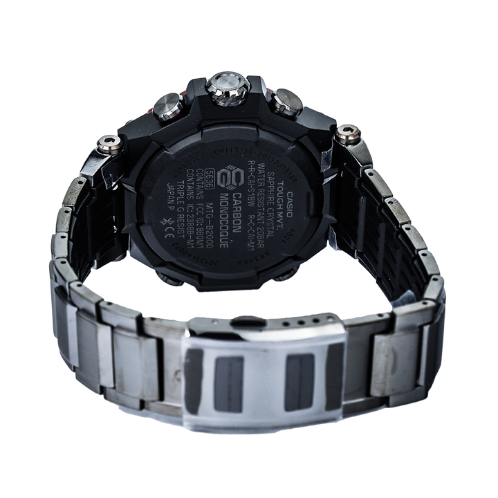 Jam Tangan CASIO G SHOCK MTG-B2000BD-1A4 Men Tough Solar Triple G Resist Black Dial Dark Grey Composite Band