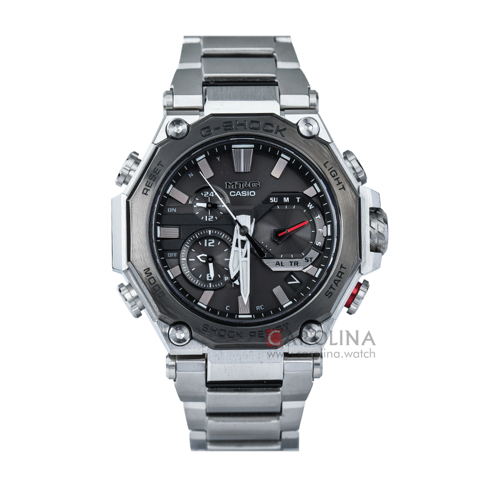 Jam Tangan CASIO G SHOCK MTG-B2000D-1A Men Tough Solar Triple G Resist Black Dial Composite Band