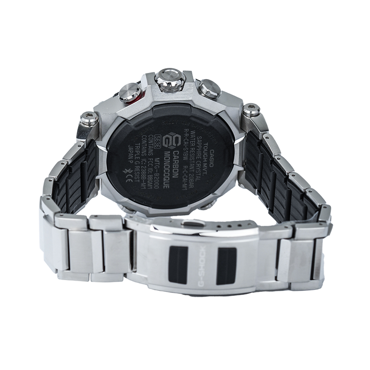 Jam Tangan CASIO G SHOCK MTG-B2000D-1A Men Tough Solar Triple G Resist Black Dial Composite Band