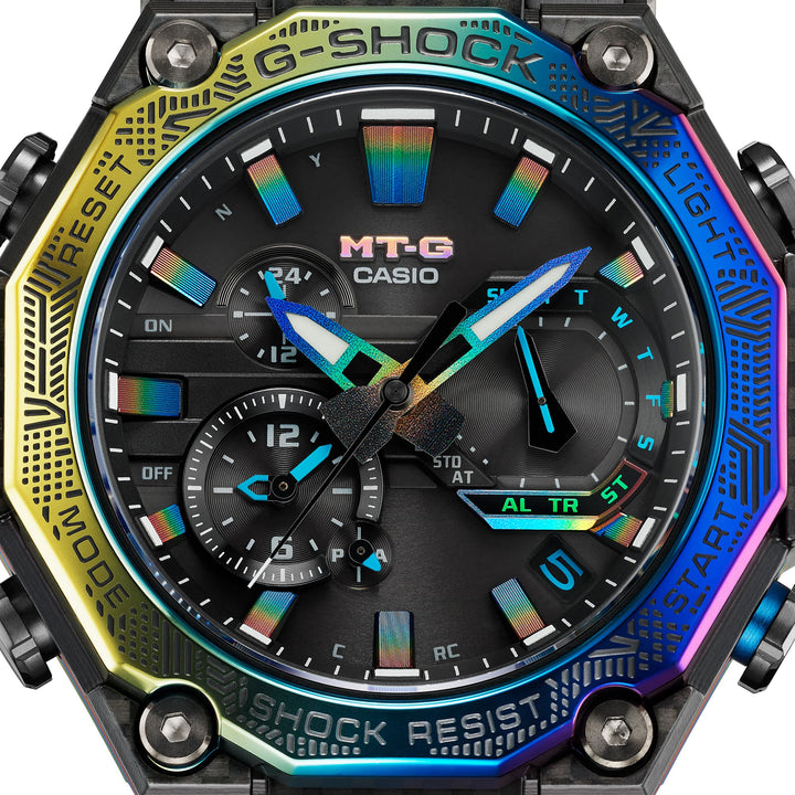 Jam Tangan CASIO G SHOCK MTG-B2000YR-1A 'City Illumination' Limited Edition Men Black Dial Black Resin Band