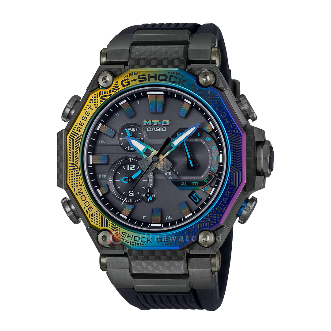 Jam Tangan CASIO G SHOCK MTG-B2000YR-1A 'City Illumination' Limited Edition Men Black Dial Black Resin Band