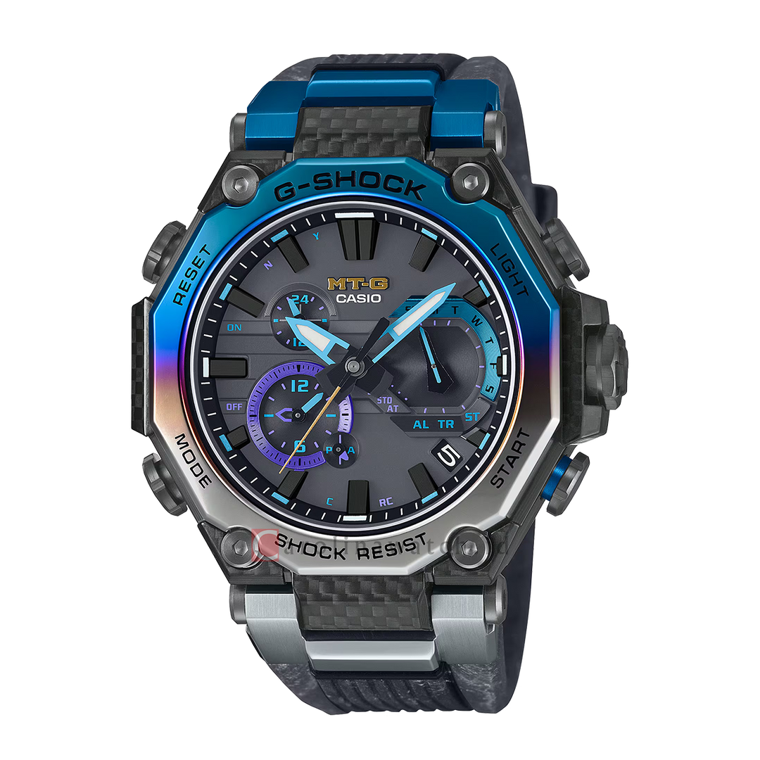 Jam Tangan CASIO G SHOCK MTG-B2000YST-1A Men Black Dial Black Resin Band