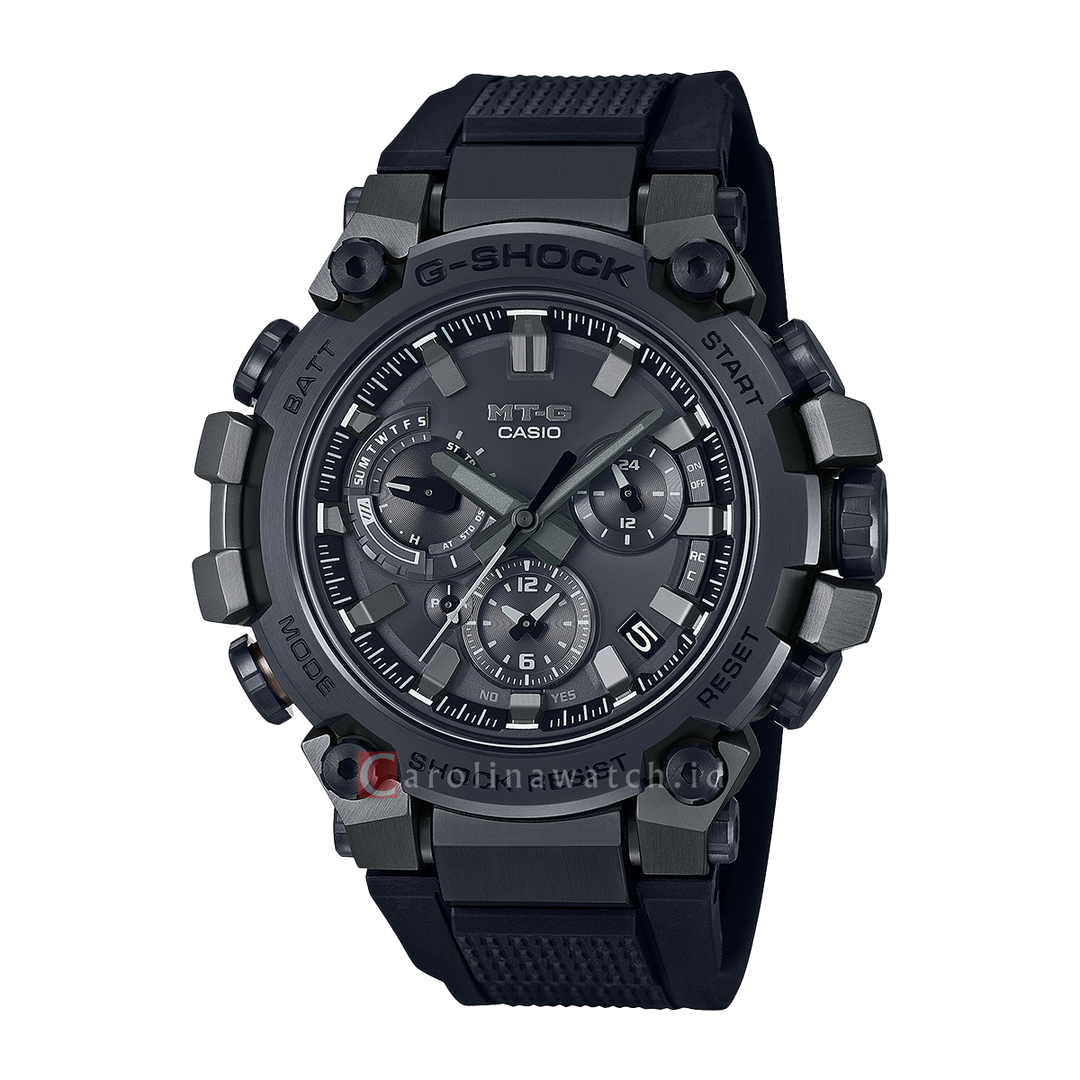 Jam Tangan CASIO G SHOCK MTG-B3000B-1A Men Black Dial Black Resin Band