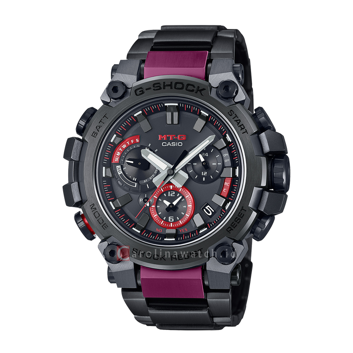 Jam Tangan CASIO G SHOCK MTG-B3000BD-1A Men Tough Solar Dark Grey Stainless Steel Composite Band