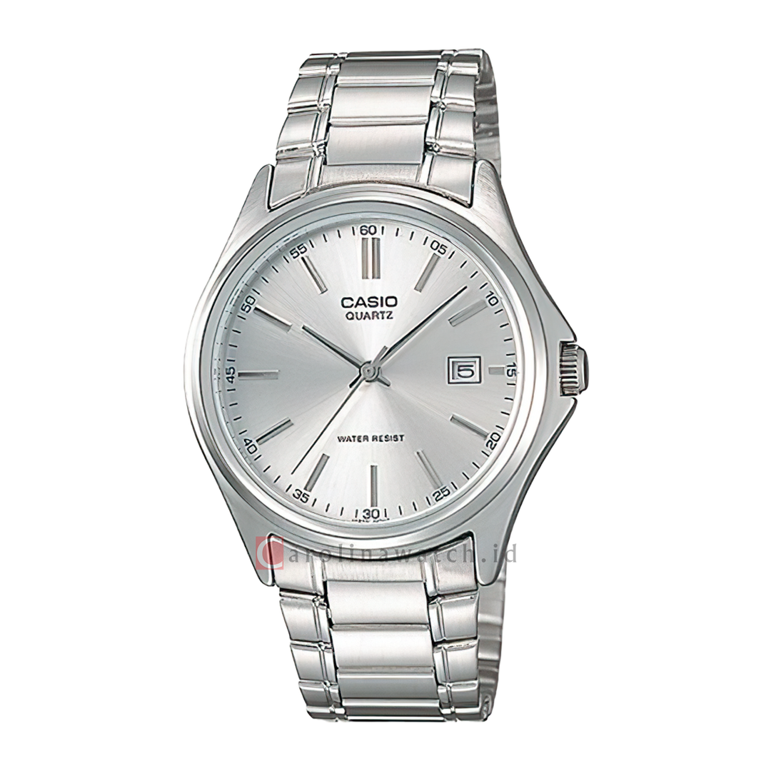 Jam Tangan Casio MTP-1183A-7A Men Silver Dial Stainless Steel Band