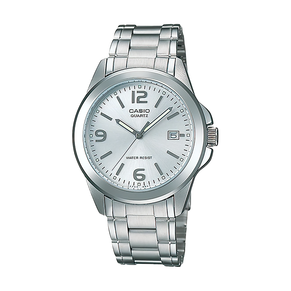 Jam Tangan Casio General MTP-1215A-7A Men Silver Dial Stainless Steel Band