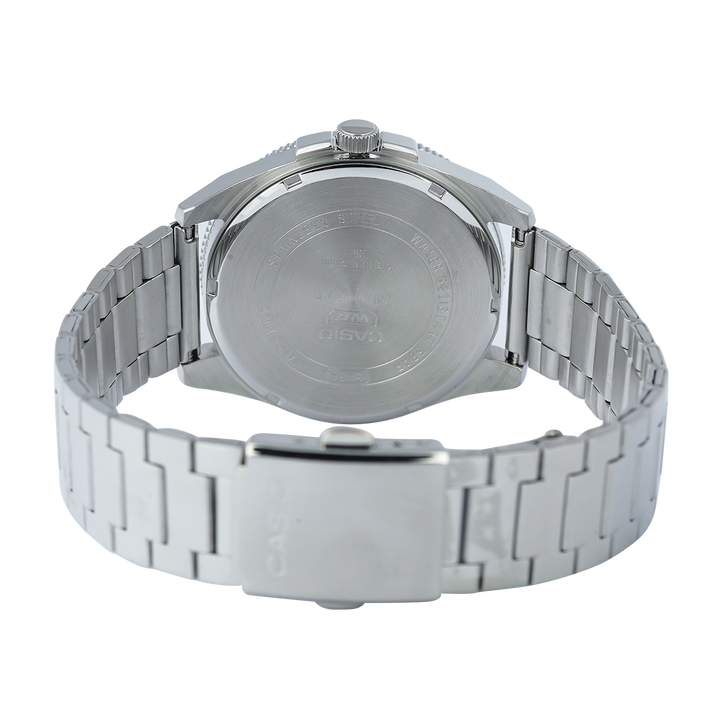 Jam Tangan Casio General MTP-B155D-3E Men Grey Dial Stainless Steel Band