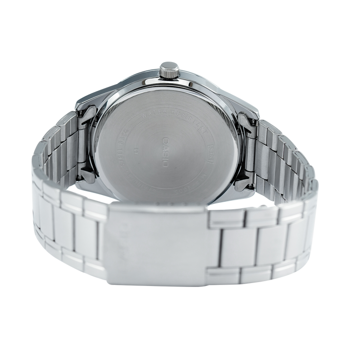 Jam Tangan Casio MTP-V005D-1B4 Men Black Dial Stainless Steel Band