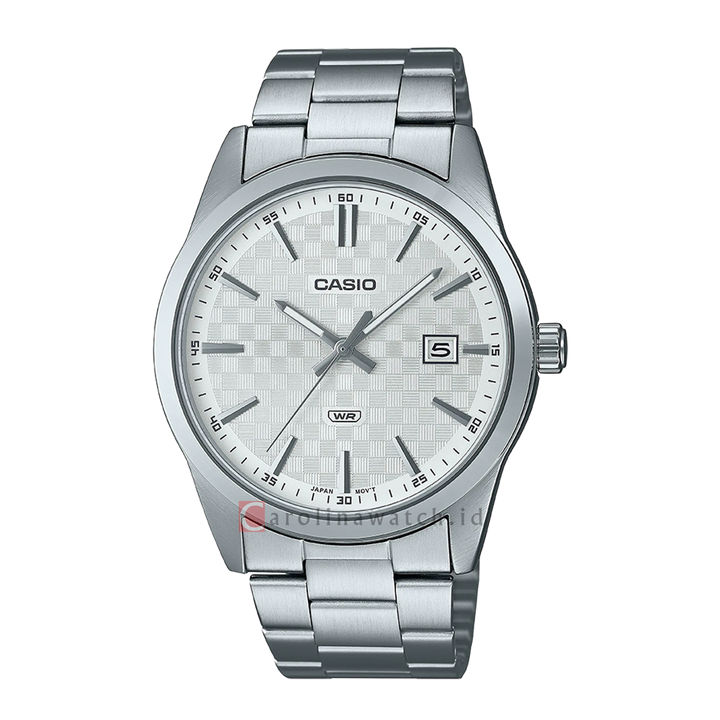 Jam Tangan Casio MTP-VD03D-7A Men Silver Dial Stainless Steel Band