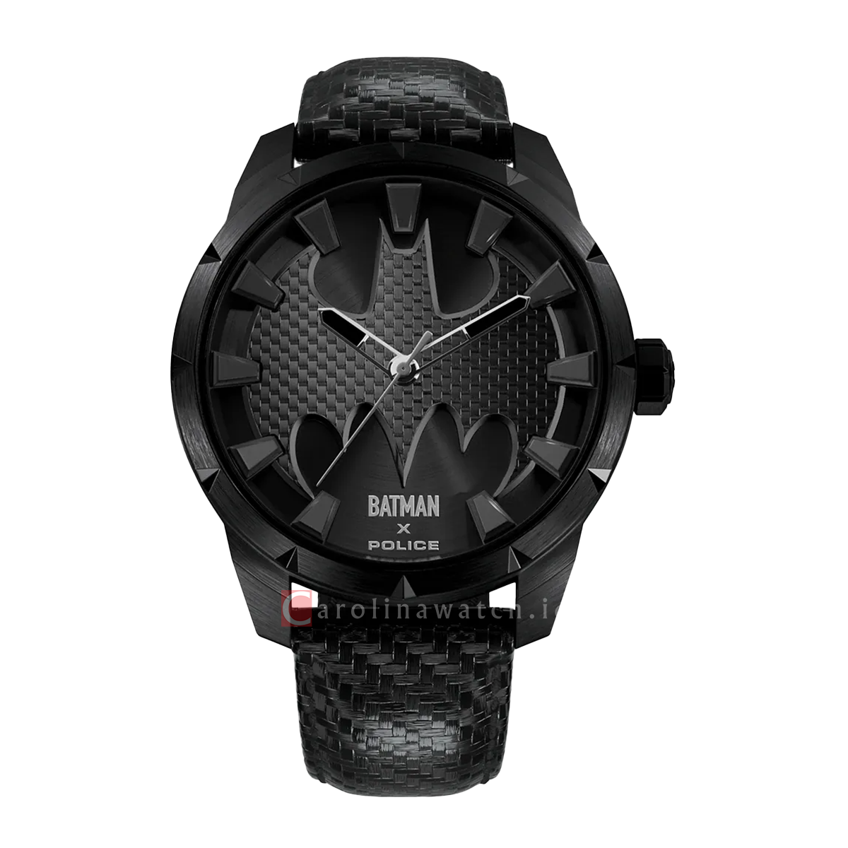 Jam Tangan Police X Batman PEWGA0075502 Men Black Dial Black Leather S ...