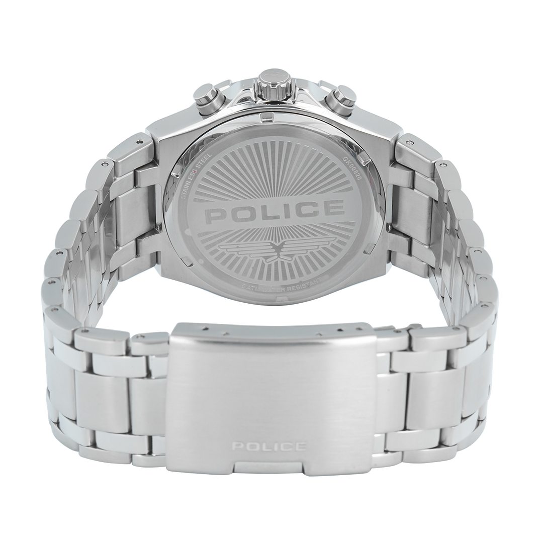 Jam Tangan Police Guardian PEWGK0082004 Men Analog Dial Stainless Steel Strap