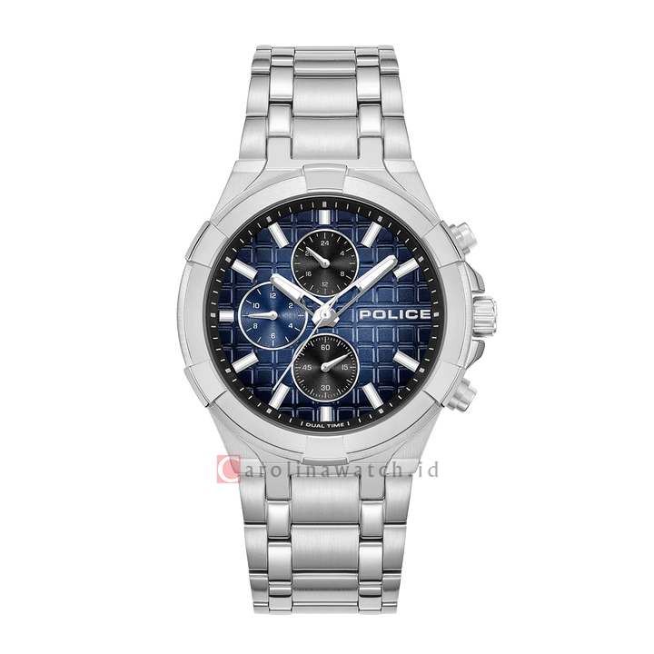 Jam Tangan Police Guardian PEWGK0082004 Men Analog Dial Stainless Steel Strap