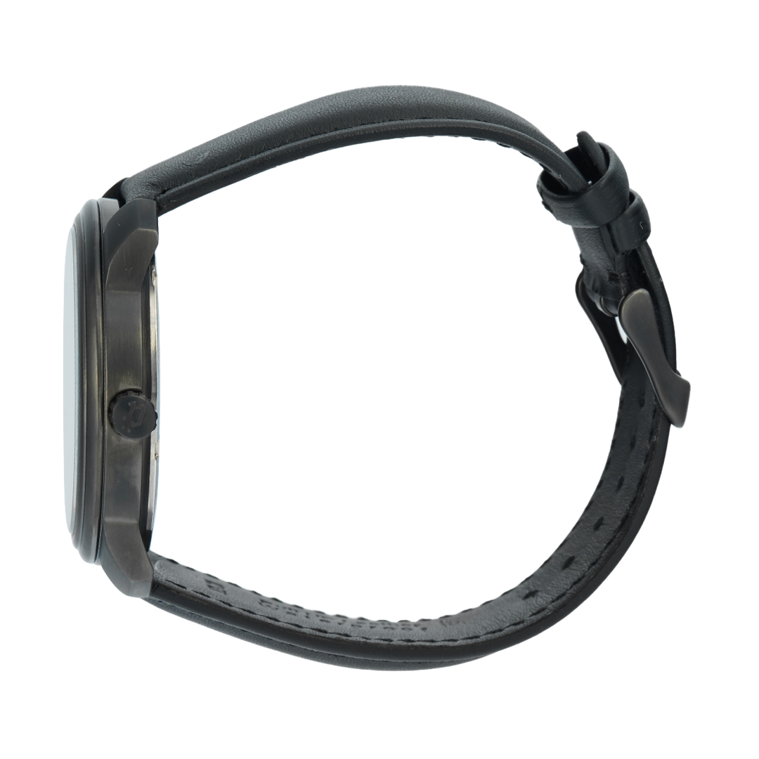 Jam Tangan Police Bleder PL15714JSU/61 Men Black Dial Black Leather Strap