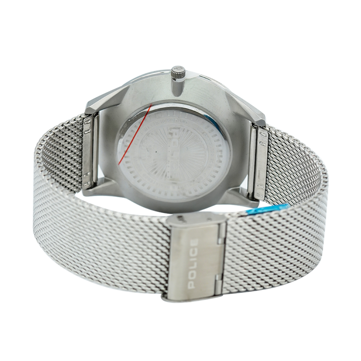 Jam Tangan Police PL15919JS/04MM Men White Dial Stainless Steel Strap