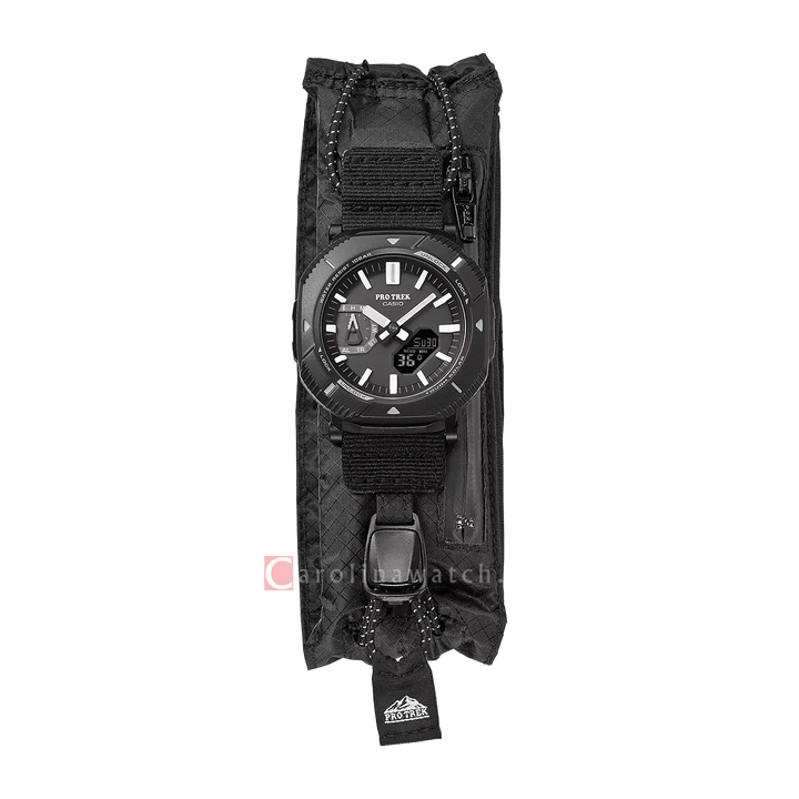 Jam Tangan Casio Pro Trek PRJ-B001EX-1D Men Black Dial Black Cloth Band
