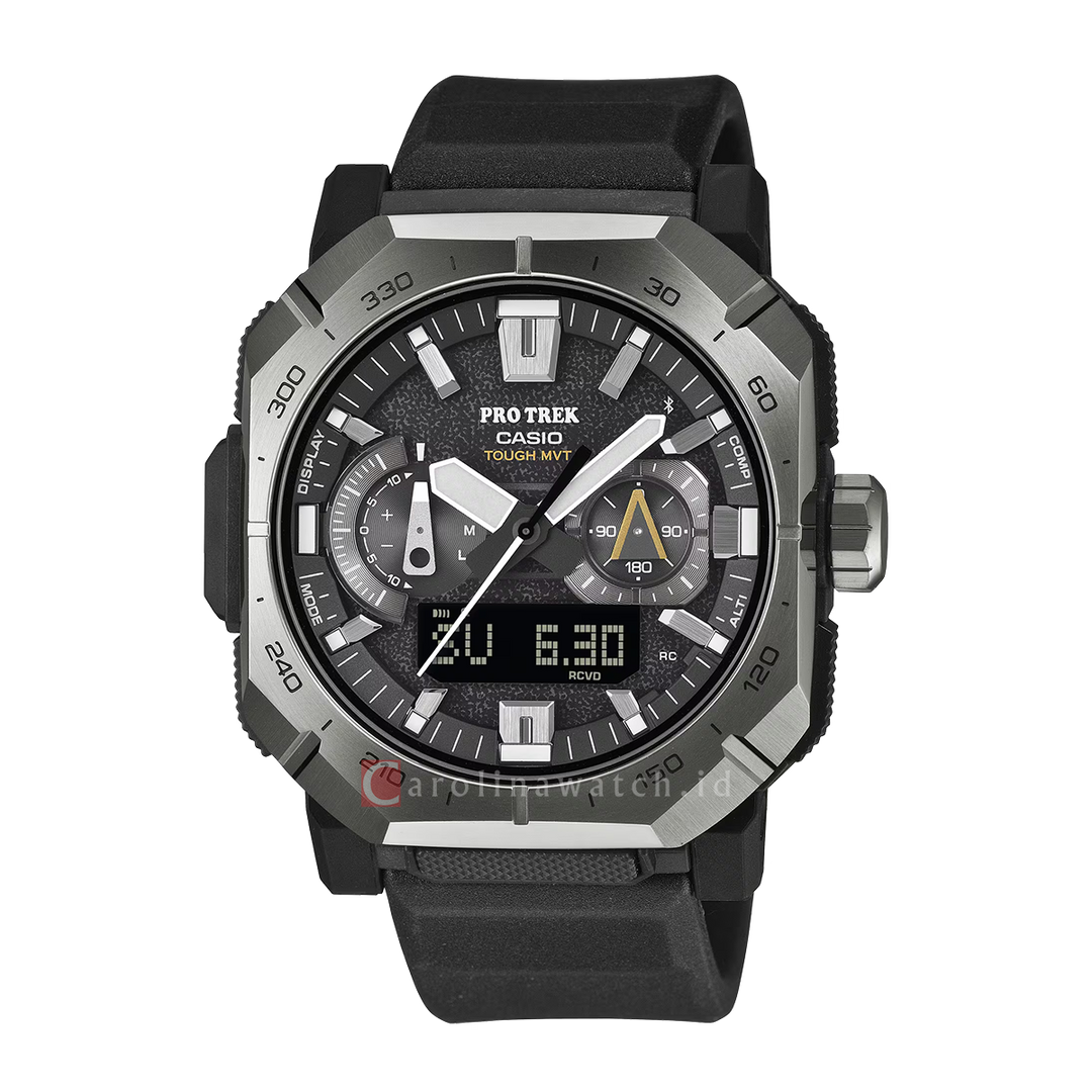 Jam Tangan Casio Pro Trek PRW-B1000-1D Men Black Dial Black Resin Band