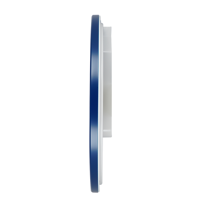 Jam Dinding SEIKO Analog QXA729L Quite Sweep Blue Plastic Case White Dial Decorator Wall Clock