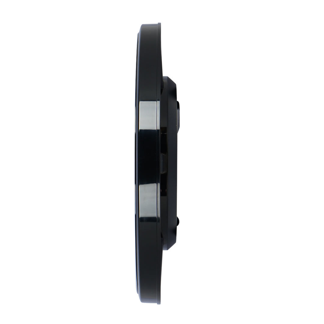 Jam Dinding SEIKO Analog QXA756A Matt Black Plastic Case Black Dial Decorator Wall Clock