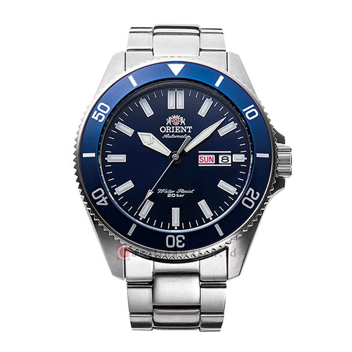 Jam Tangan Orient Mechanical Sports RA-AA0009L Men Blue Dial Stainless Steel Strap