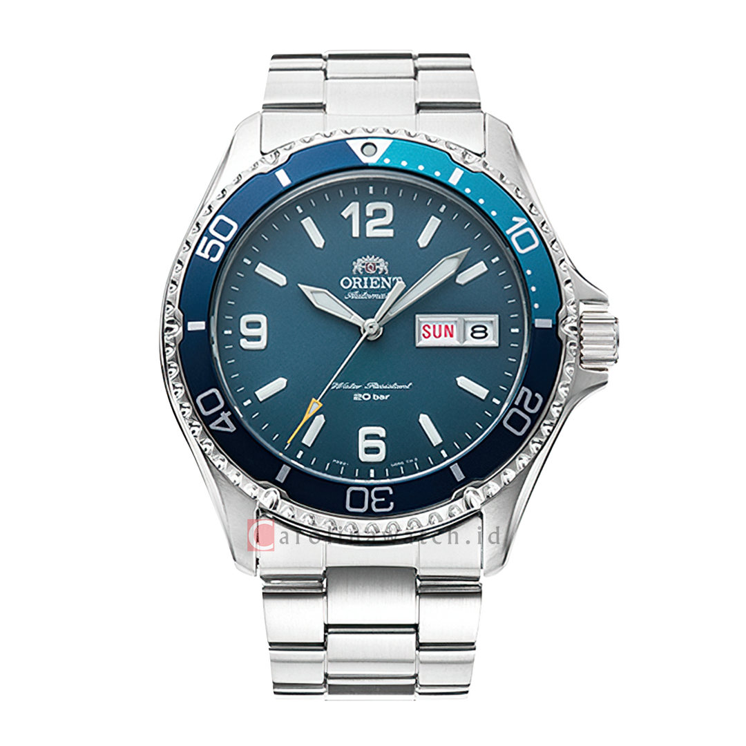 Jam Tangan Orient Mechanical Sport RA-AA0818L Men Analog Dial Stainless Steel Strap