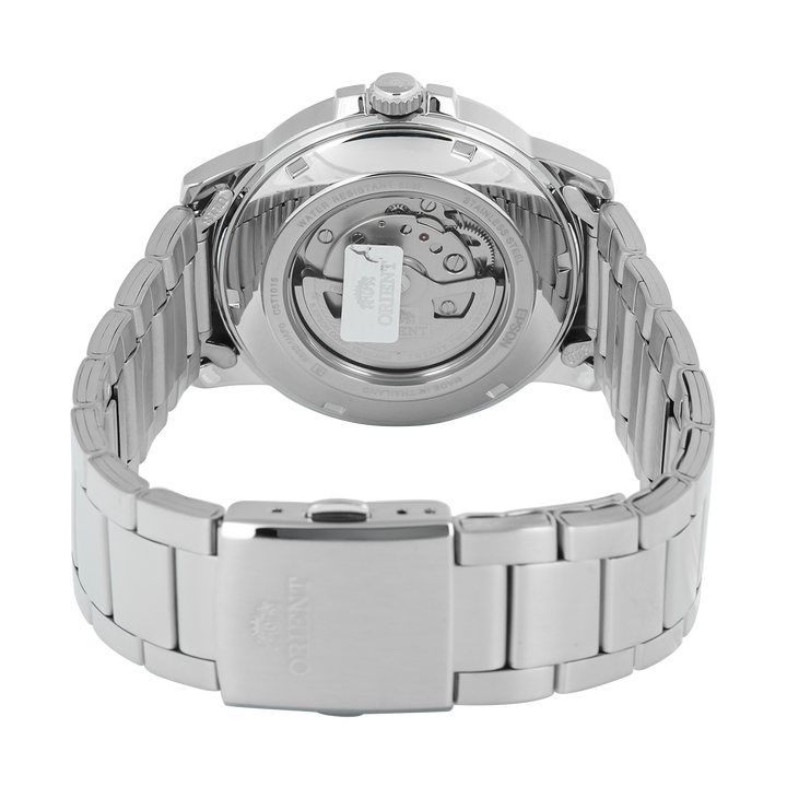 Jam Tangan ORIENT Contemporary RA-AA0C01B Men Black Dial Stainless Steel Strap