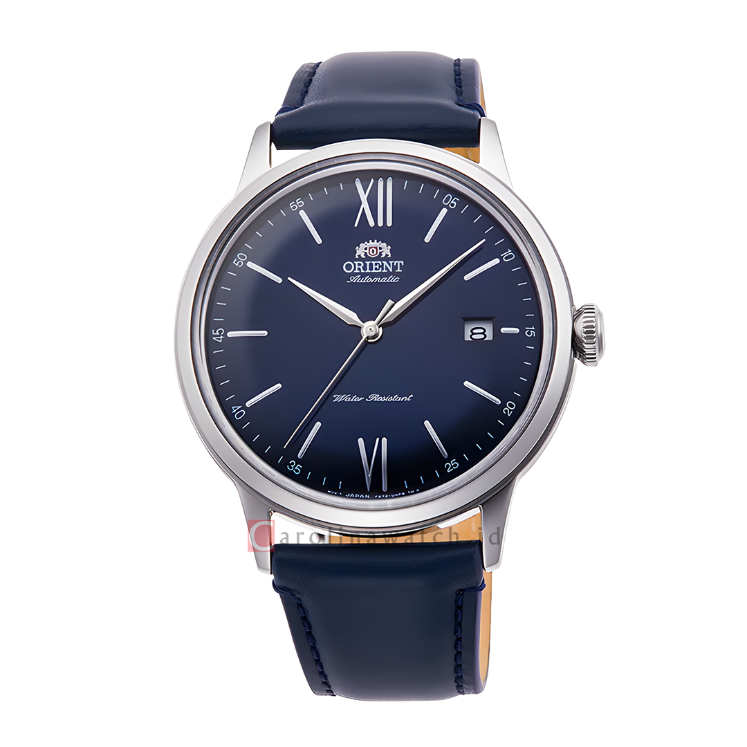 Jam Tangan Orient Bambino RA-AC0021L Automatic Men Blue Dial Blue Leather Strap