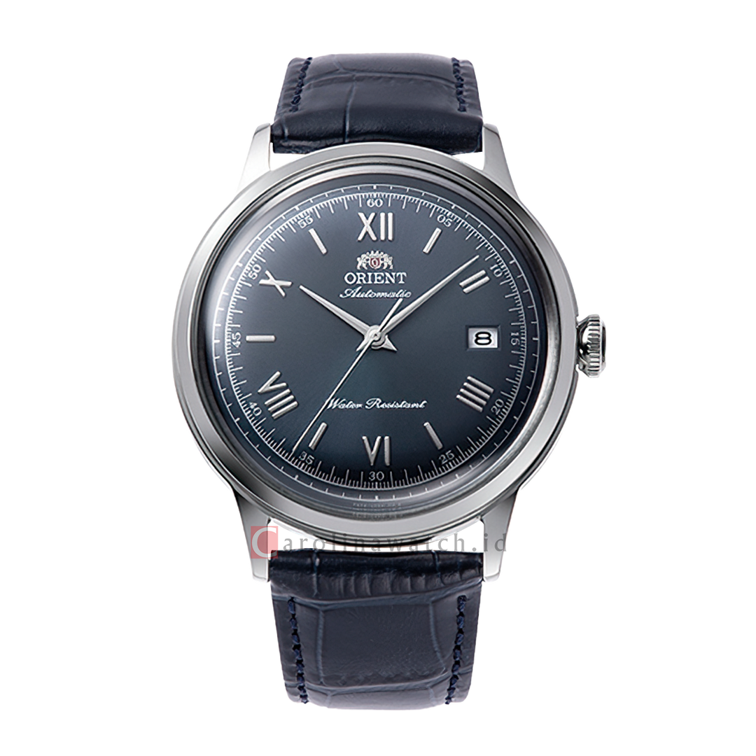 Jam Tangan Orient Classic Bambino RA-AC0024L Men Black Dial Black Leather Strap