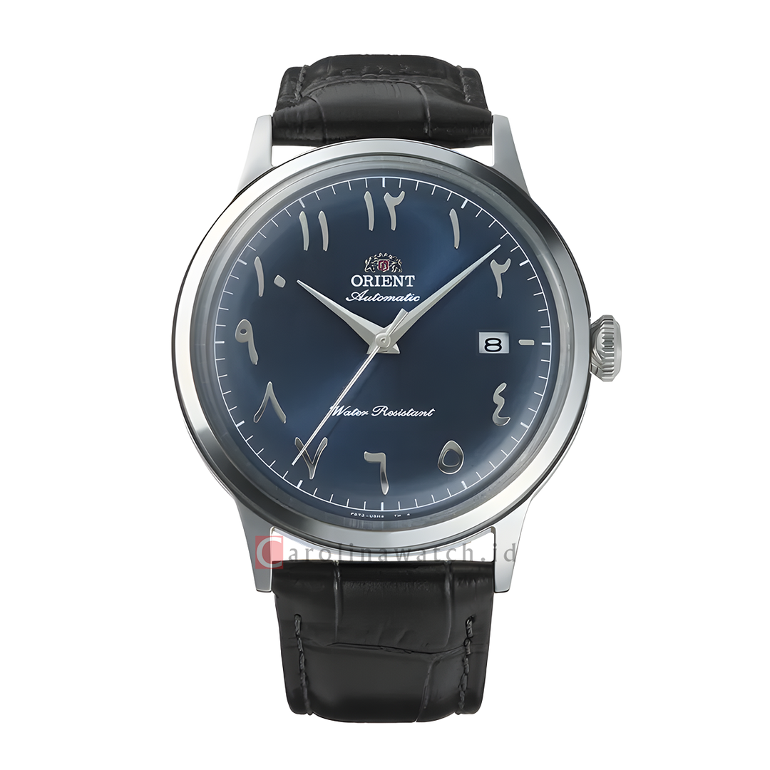 Jam Tangan Orient Classic Bambino RA-AC0036L Automatic Men Navy Blue Dial Black Leather Strap