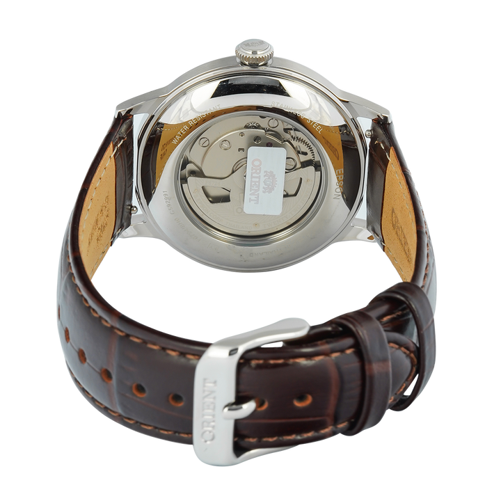 Jam Tangan Orient Classic RA-AC0037R Automatic Men Bordeaux Dial Brown Leather Strap