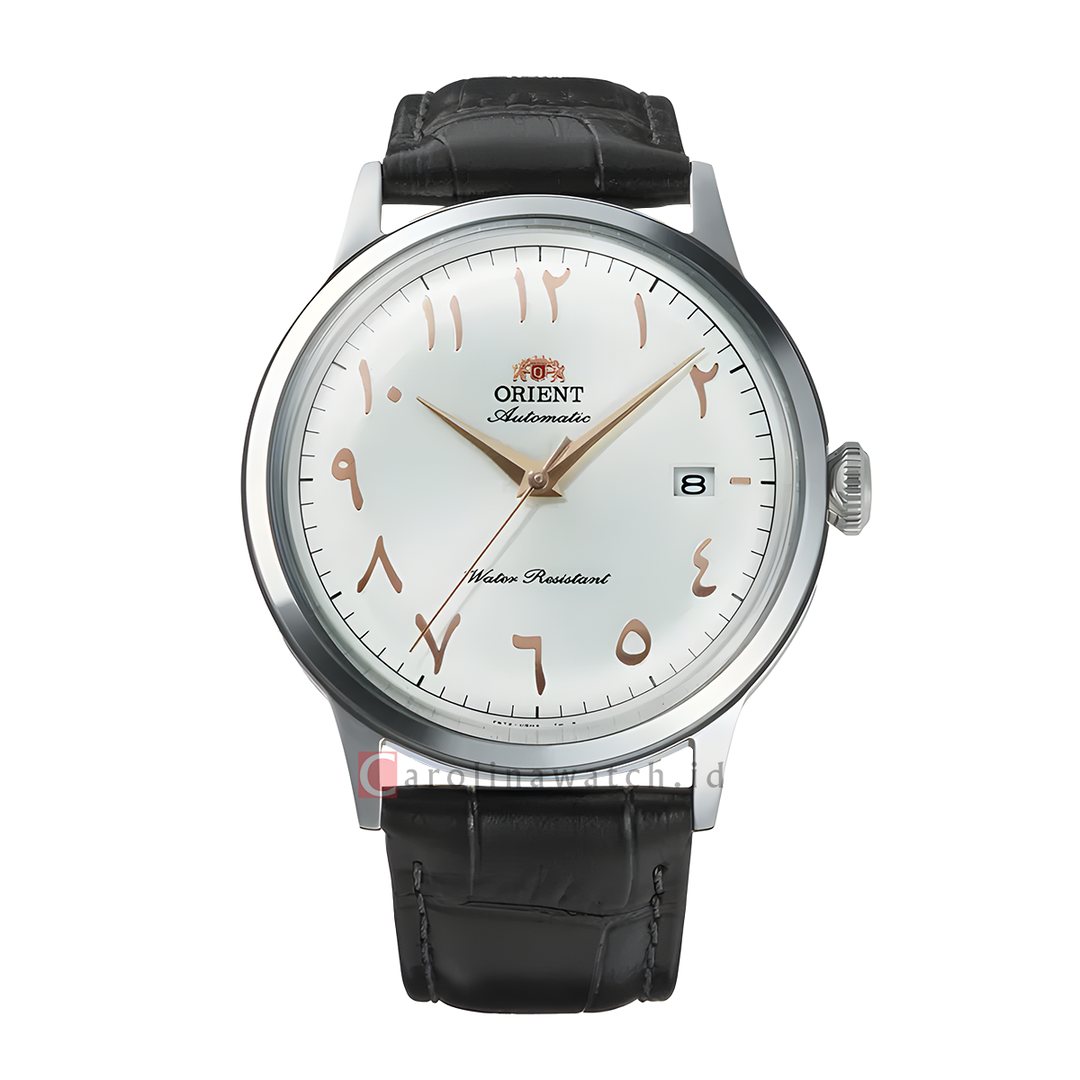 Jam Tangan Orient Classic Bambino RA-AC0038S Automatic Men White Dial Black Leather Strap