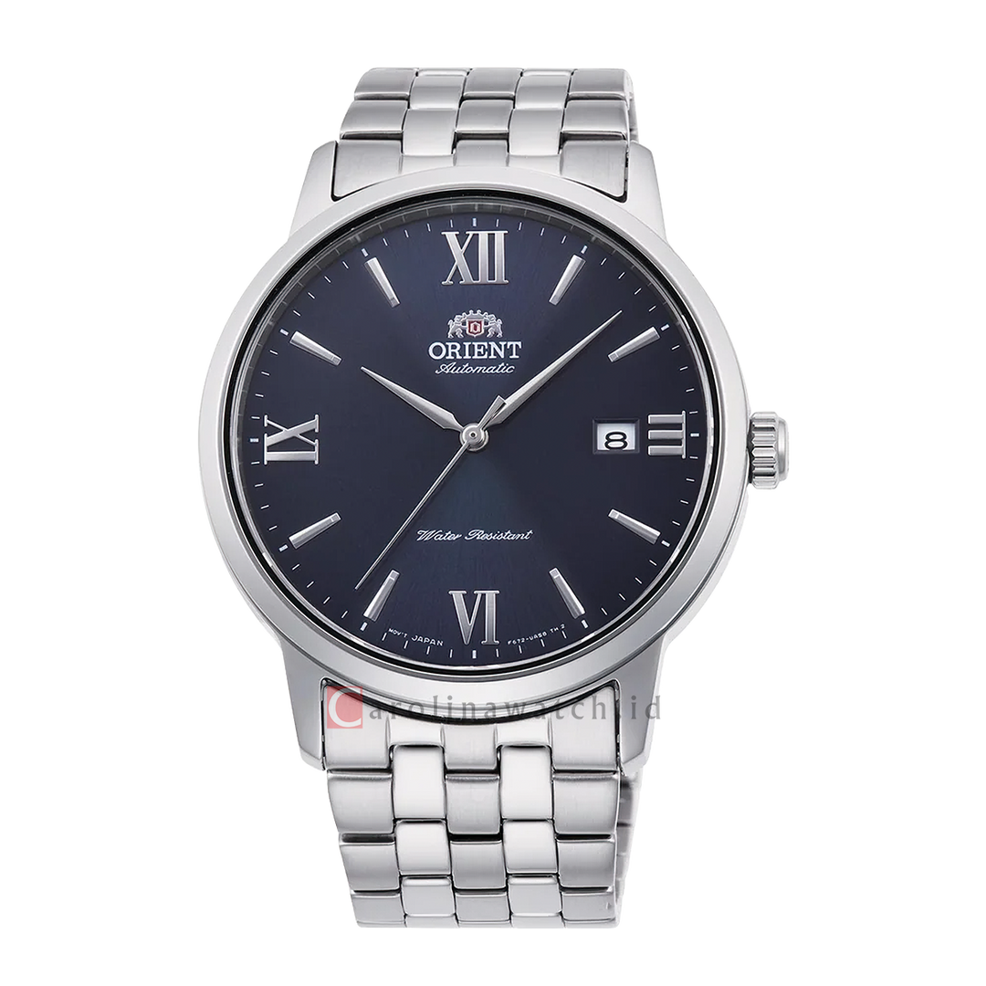 Jam Tangan Orient RA-AC0F09L Men Navy Dial Stainless Steel Strap