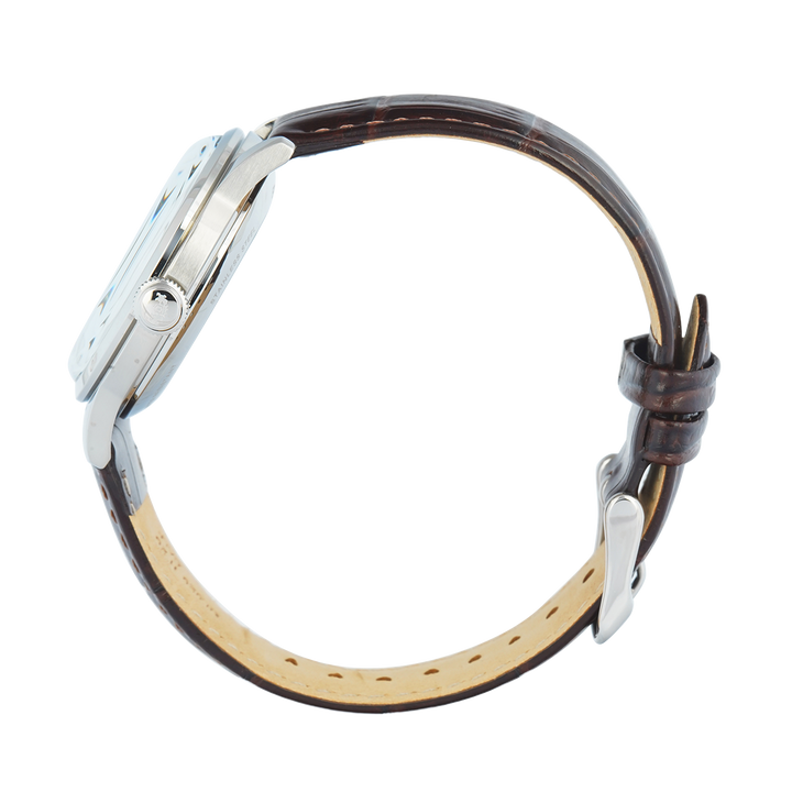 Jam Tangan Orient Classic Bambino RA-AC0M04Y Men Analog Dial Brown Leather Strap