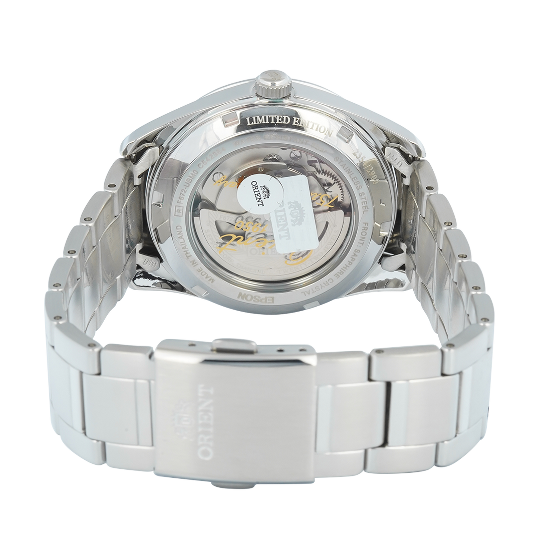 Jam Tangan Orient Contemporary Stretto RA-AC0R04N Men Grey Dial Stainless Steel Strap 75th Anniversary Limited Edition