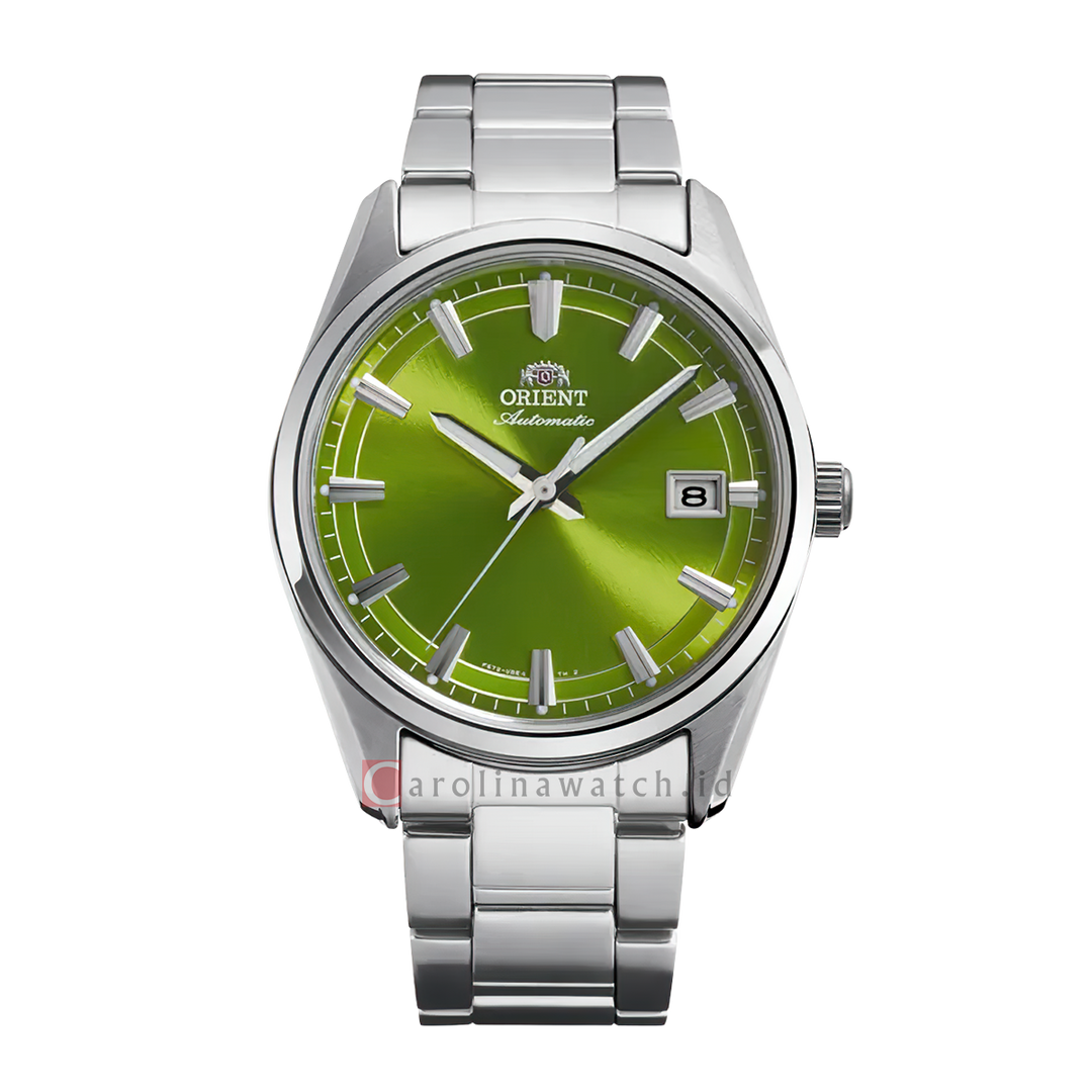 Jam Tangan Orient Stretto Date RA-AC0R05E Automatic Men Green Dial Stainless Steel Strap Limited Edition