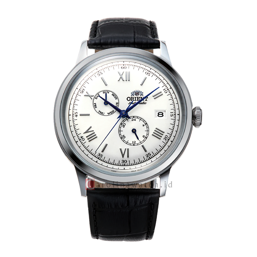 Jam Tangan Orient Classic RA-AK0701S Men Automatic White Dial Black Leather Strap