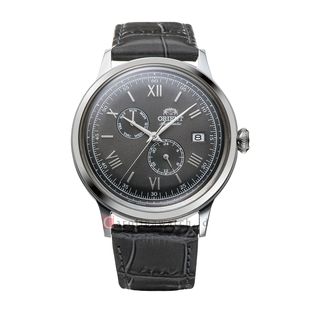 Jam Tangan Orient Classic Bambino RA-AK0704N Men Grey Dial Grey Leather Strap