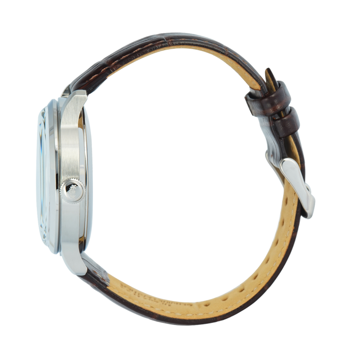 Jam Tangan Orient Classic Bambino RA-AK0804Y Automatic Sun & Moon Dark Brown Dial Dark Brown Leather Strap