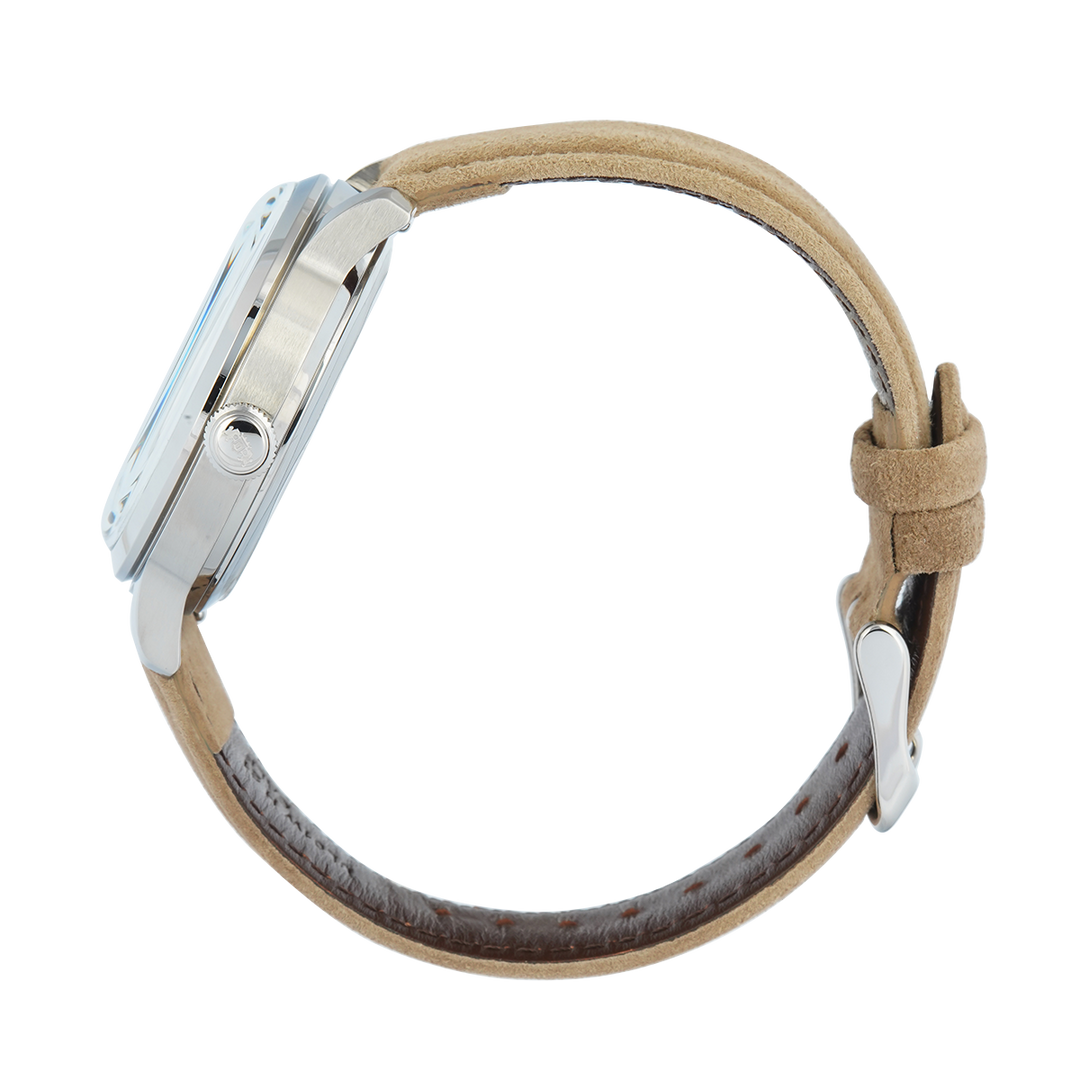 Jam Tangan Orient Classic Bambino 75th Anniversary RA-AK0808S Men Sun & Moon Analog Dial Leather Strap Limited Edition