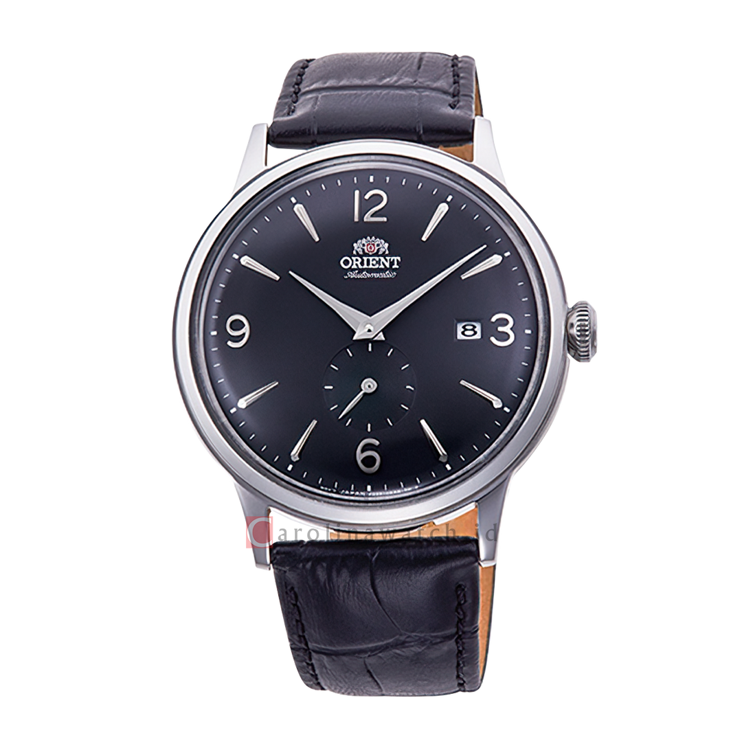 Jam Tangan Orient Bambino Small Seconds RA-AP0005B Men Black Dial Black Leather Strap