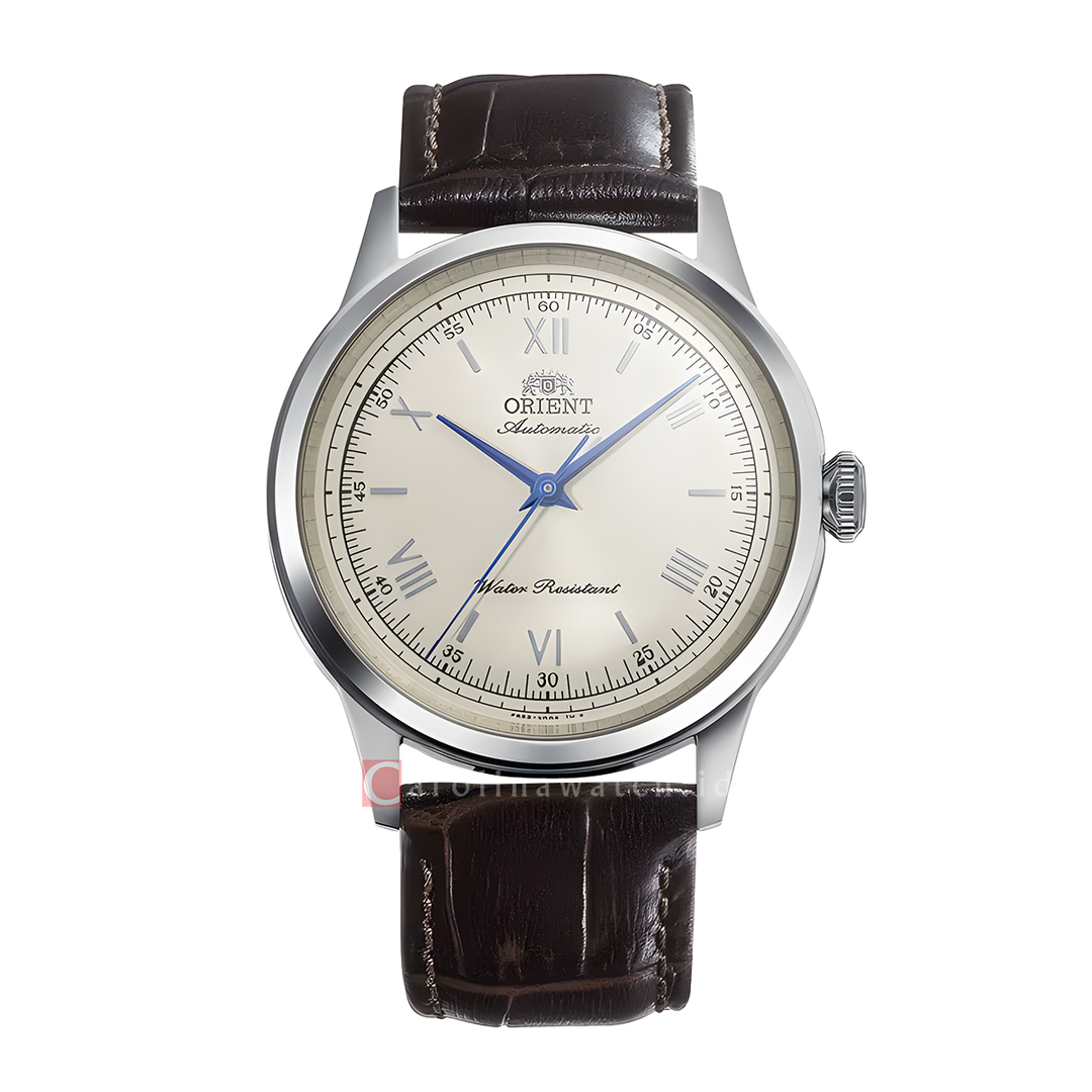 Jam Tangan Orient Classic RA-BB0003Y Automatic Men Ivory Dial Brown Leather Strap