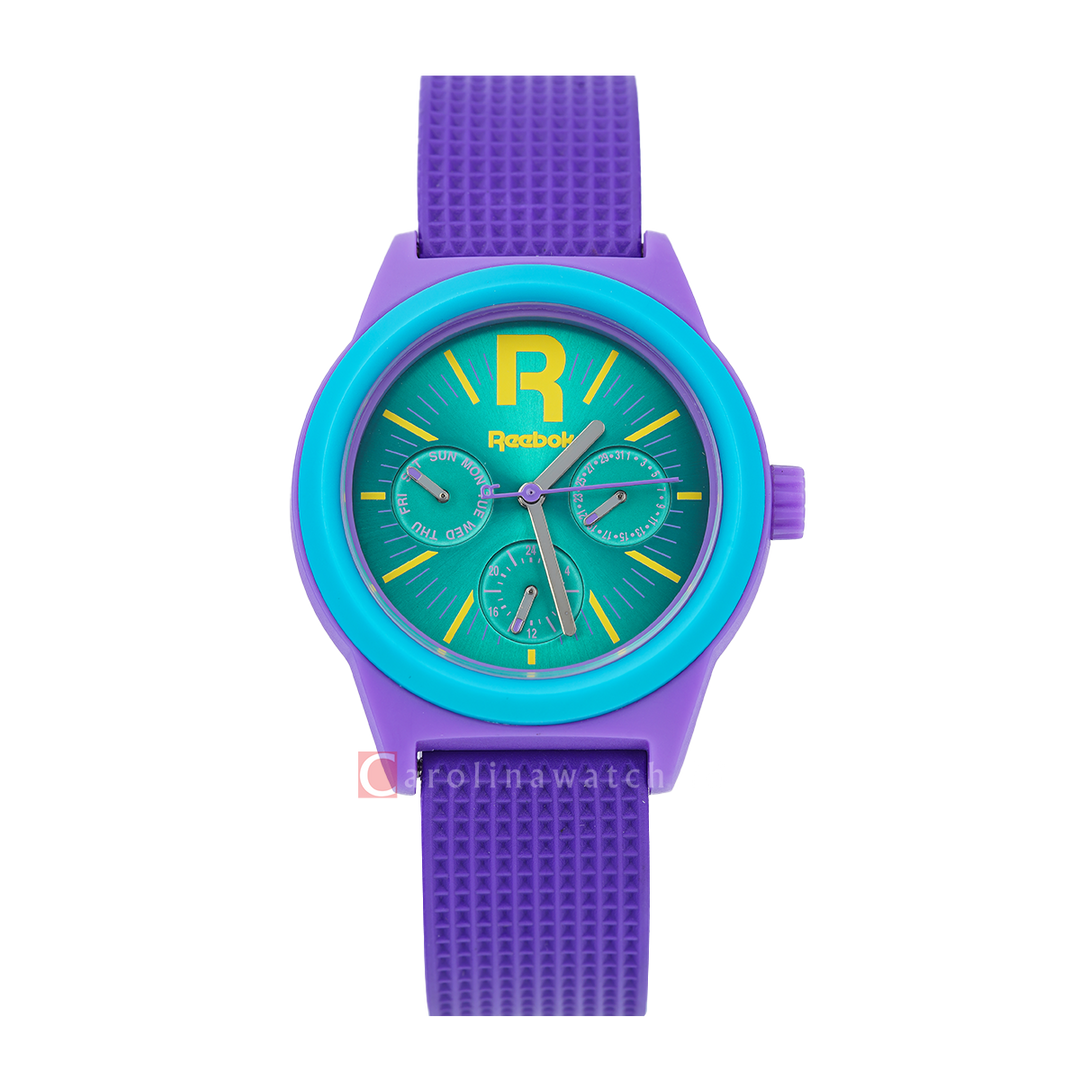 Jam Tangan REEBOK RCCRDL5PUPTTY Women Green Dial Purple Rubber Strap
